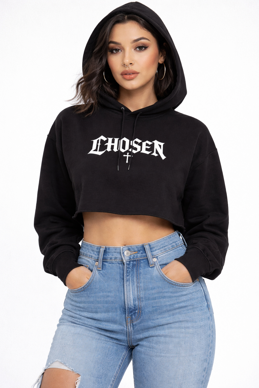 Essential Cropped Hoodie